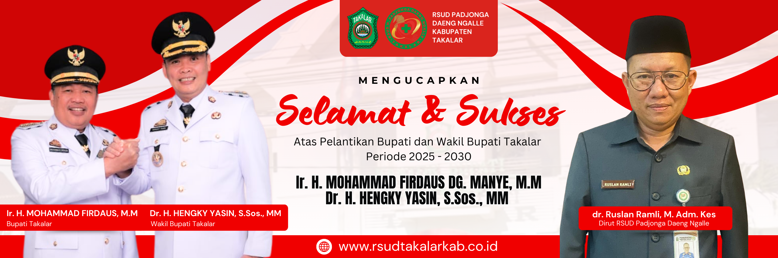 Pelantikan Bupati dan Wakil Bupati Takalar Periode 2025-2030