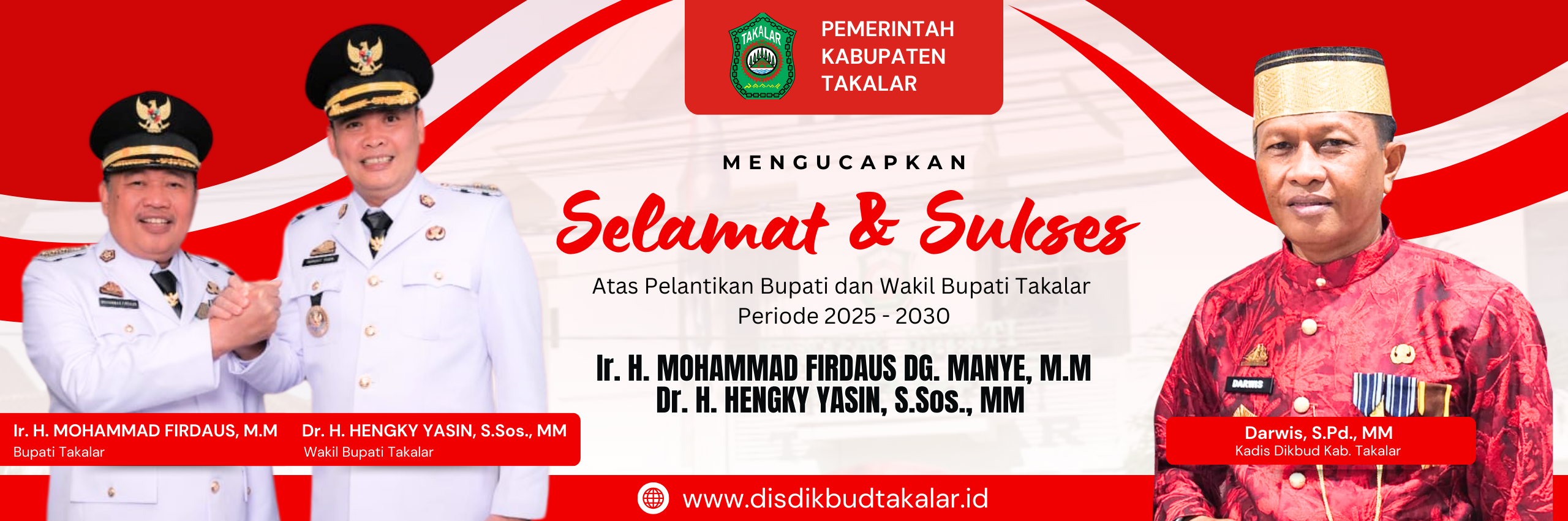 Pelantikan Bupati dan Wakil Bupati Takalar Periode 2025-2030