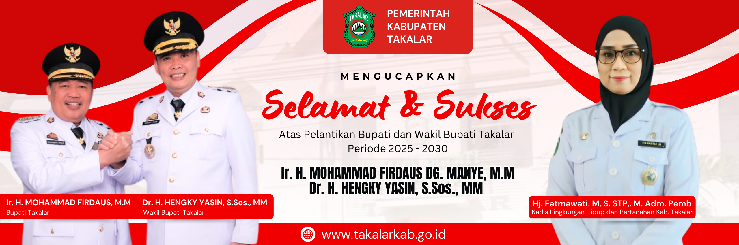 Pelantikan Bupati dan Wakil Bupati Takalar Periode 2025-2030