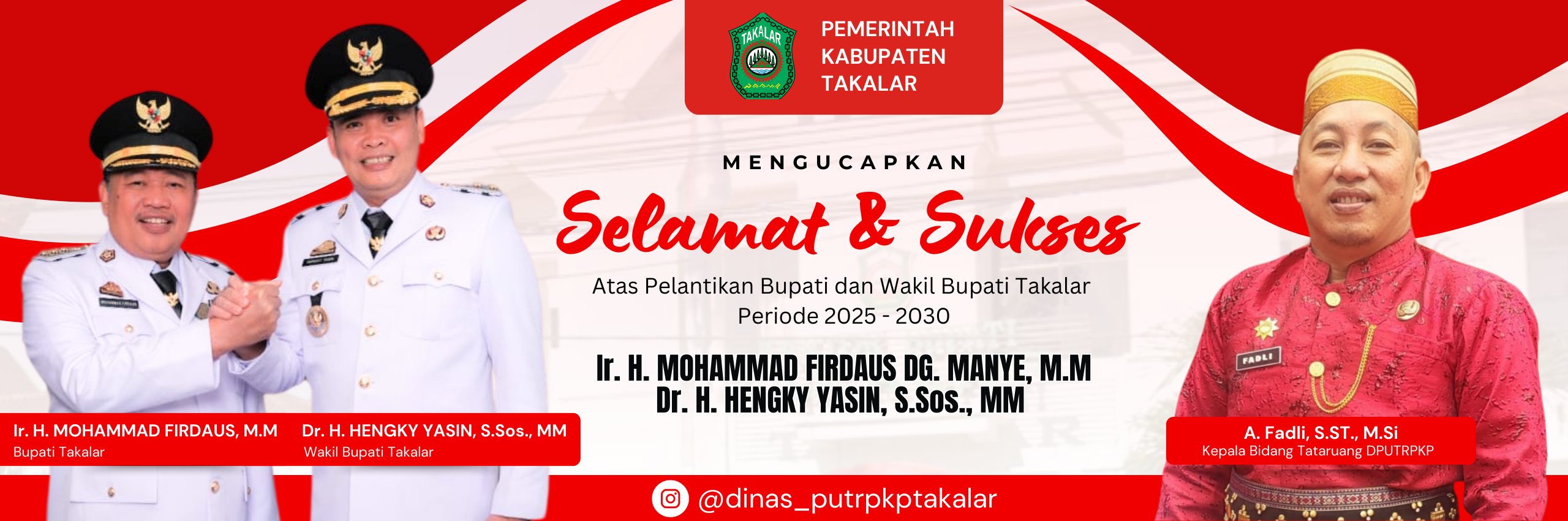 Pelantikan Bupati dan Wakil Bupati Takalar Periode 2025-2030