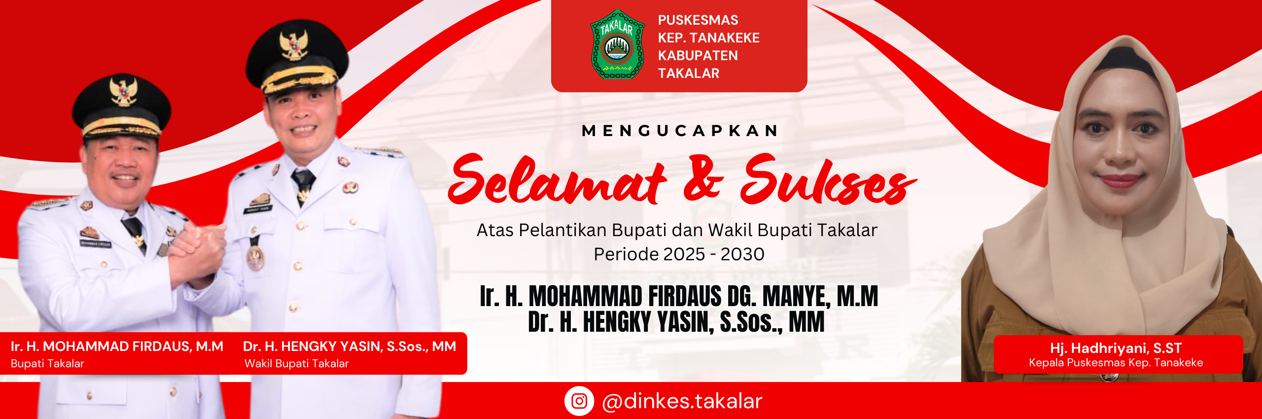 Pelantikan Bupati dan Wakil Bupati Takalar Periode 2025-2030