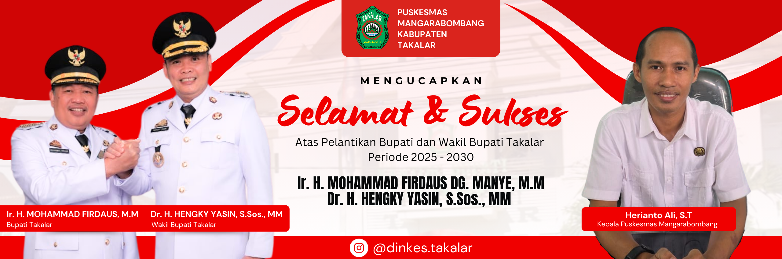 Pelantikan Bupati dan Wakil Bupati Takalar Periode 2025-2030