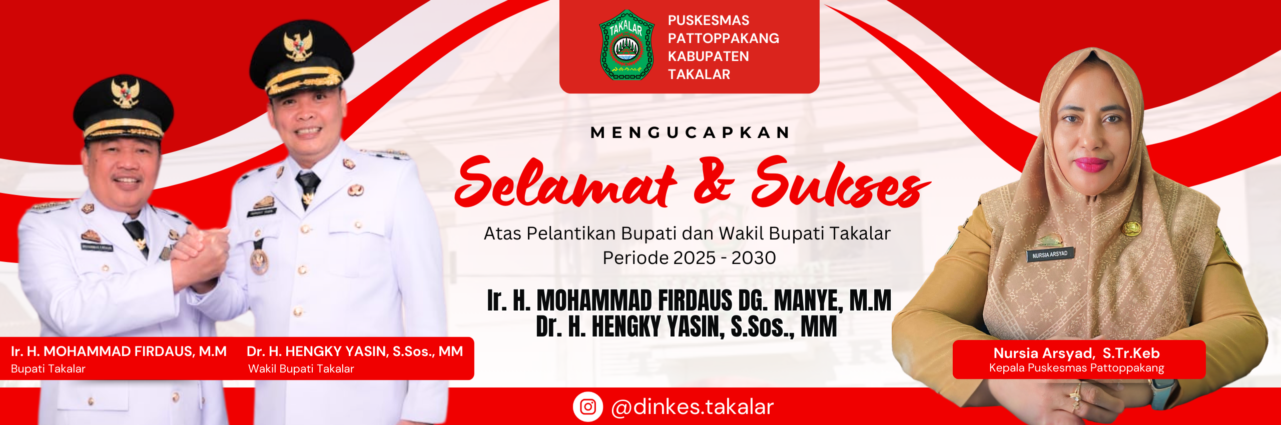 Pelantikan Bupati dan Wakil Bupati Takalar Periode 2025-2030