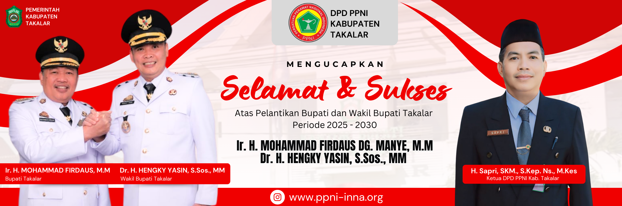 Pelantikan Bupati dan Wakil Bupati Takalar Periode 2025-2030