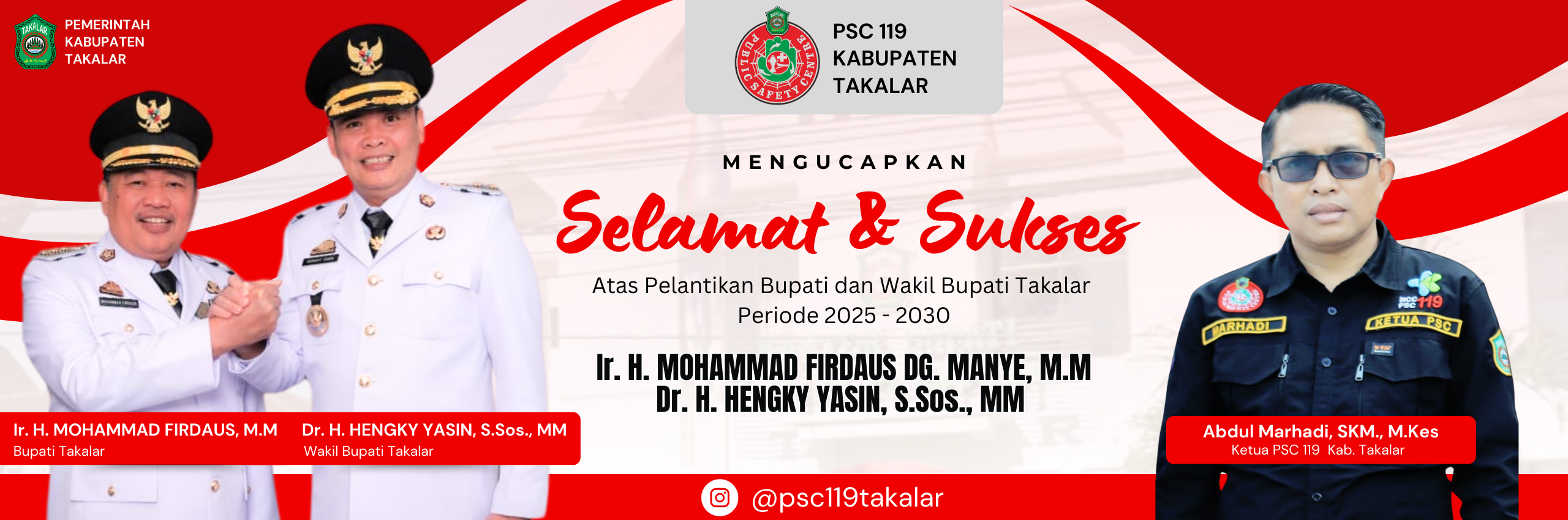 Pelantikan Bupati dan Wakil Bupati Takalar Periode 2025-2030