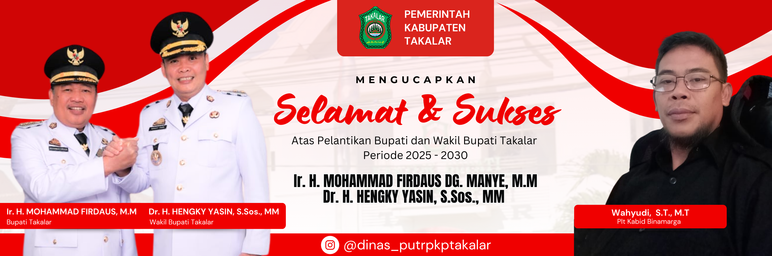 Pelantikan Bupati dan Wakil Bupati Takalar Periode 2025-2030