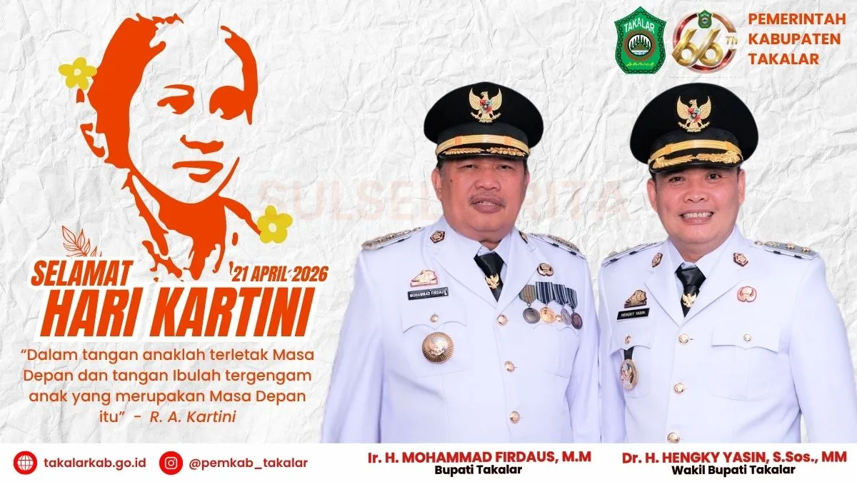 Hari Kartini - Bupati dan Wakil Bupati Takalar