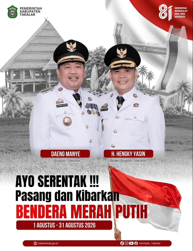 Himbaun Pasang Bendera Merah Putih HUT ke-81 RI Himbaun Pasang Bendera Merah Putih HUT ke-81 RI