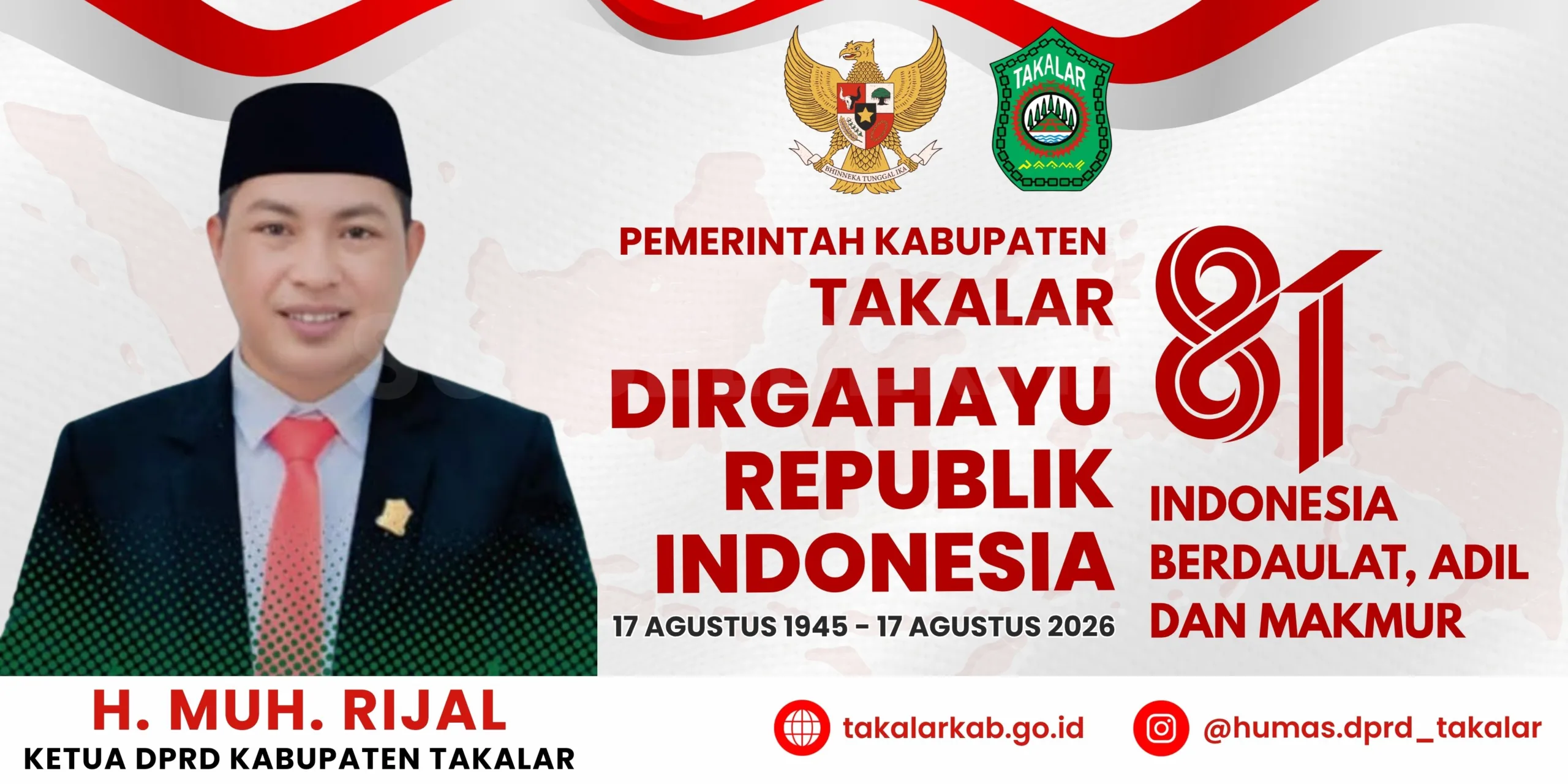 HUT ke-81 RI Ketua DPRD Takalar HUT ke-81 RI Ketua DPRD Takalar