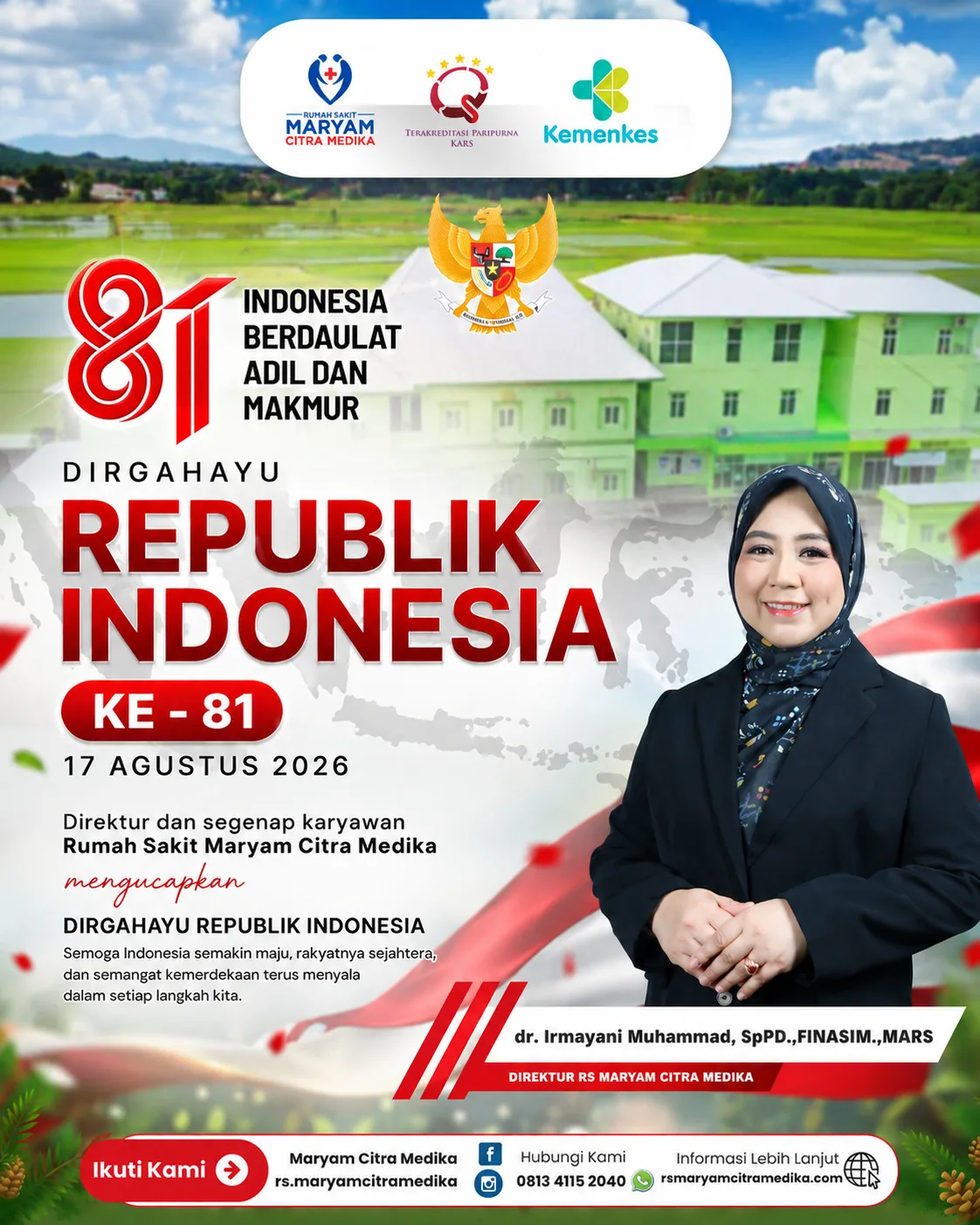 HUT ke-81 RI dr. irmayani HUT ke-81 RI dr. irmayani