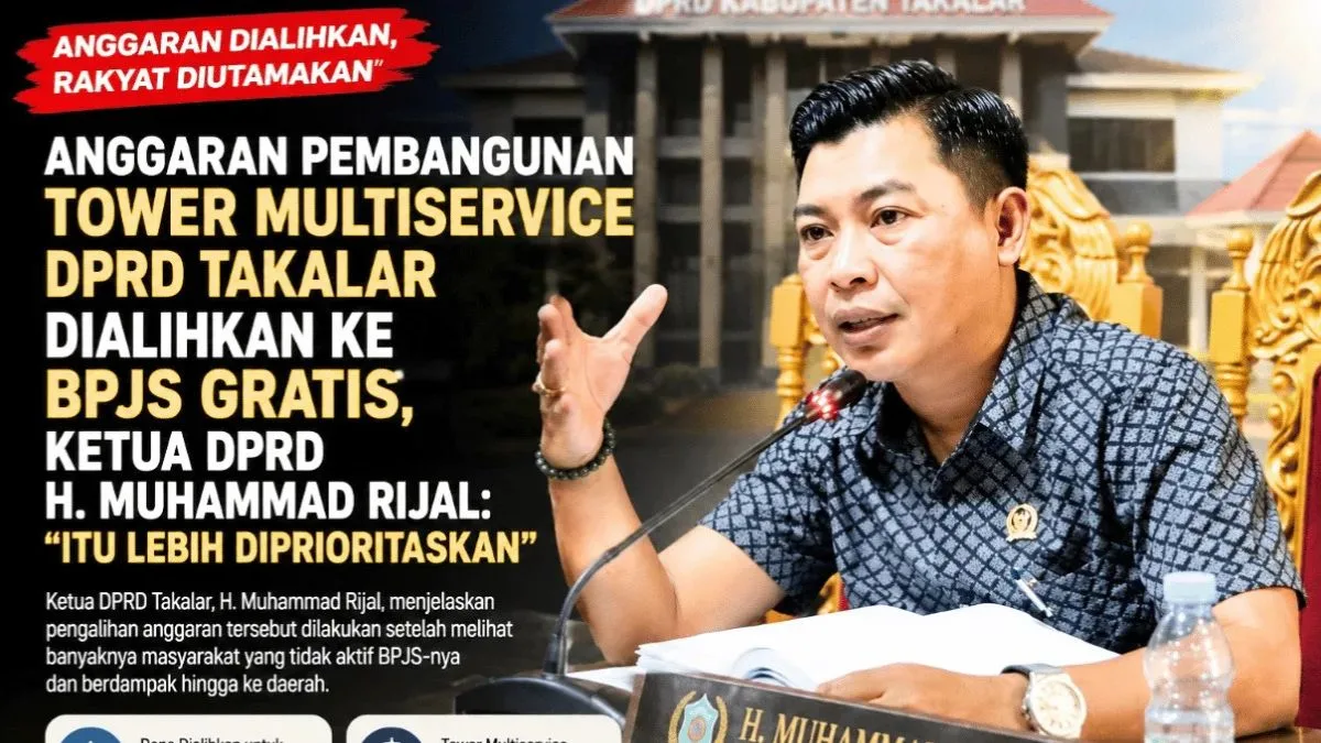 Utamakan Kesehatan Warga, Anggaran Pembangunan Tower DPRD Takalar Dialihkan ke Layanan BPJS Gratis Utamakan Kesehatan Warga, Anggaran Pembangunan Tower DPRD Takalar Dialihkan ke Layanan BPJS Gratis